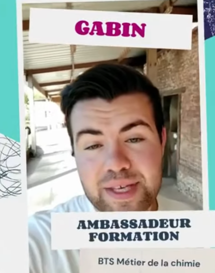 Bienvenue à Gabin, ambassadeur formation