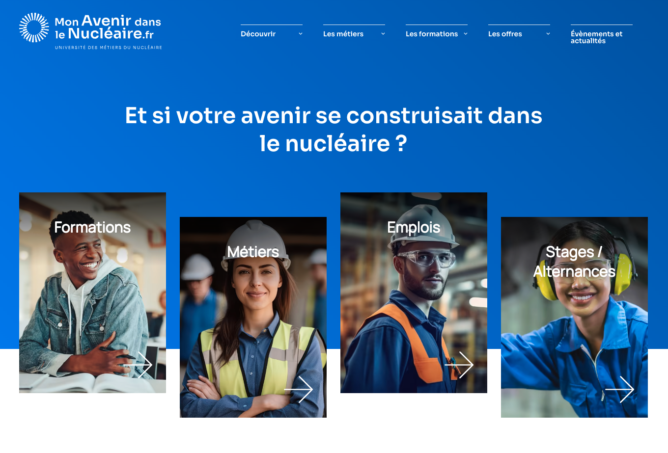 Screen - site web - Mon avenir dans le nucleaire